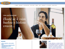 Tablet Screenshot of cipa-gastro.cz